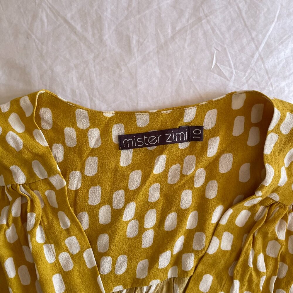 Mister Zimi Saskia Dress In Chartreuse sz 10 - Picture 6 of 8